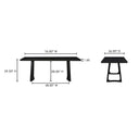 Silas - Dining Table - Black Ash - Moe's Home Collection - Dining Tables - Elite Enclave Home