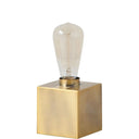 Lamp Base LED With Clear Shade - Gold