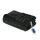 Zuri - Oversized Heated Throw - Black Texture - Beautyrest - Heated Throws - Elite Enclave Home