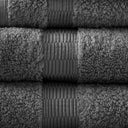 Luce - 6 Piece Towel Set - Charcoal - Madison Park Signature - Towel Sets - Elite Enclave Home