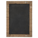Island - Braided Straw Mirror - Light Brown