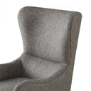 Arianna - Swoop Wing Chair - Gray - Madison Park - Wingback Chairs - Elite Enclave Home