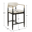 Moxie - Counter Stool - White