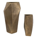 Geoform - Indoor - Outdoor Vases (Set of 2) - Brass - Uttermost - Vases & Jars - Elite Enclave Home
