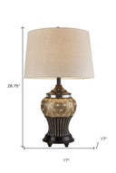 Glitzy Bejeweled Table Lamp - Gold