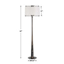 Tallarico - Brass & Marble Floor Lamp - Black / Bronze / Brown