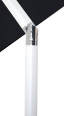 Fiji - Aluminum Patio Umbrella With Square Black And White Base