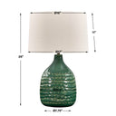 Breya - Glaze Table Lamp - Green