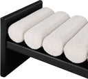 Waverly - Bench With Black Frame - Meridian Furniture - Upholstered Benches - Elite Enclave Home