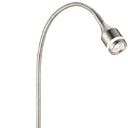 Metal LED Adjustable Desk Lamp - Brushed Steel