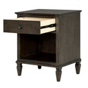 Victoria - One - Drawer Nightstand With Shelf - Antique Brown - Madison Park Signature - Accent Nightstands - Elite Enclave Home
