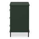 Reagan - 3 Drawer Nightstand - Deep Green - Moe's Home Collection - Accent Nightstands - Elite Enclave Home
