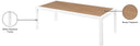 Nizuc - Outdoor Patio Coffee Table - Meridian Furniture - Coffee Tables- Elite Enclave Home