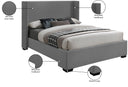 Oxford - Bed - Meridian Furniture - Upholstered Beds - Elite Enclave Home