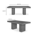 Antonius - Outdoor Dining Table - Cement - Moe's Home Collection - Dining Tables - Elite Enclave Home
