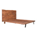 Madagascar - Queen Platform Bed - Light Brown - Moe's Home Collection - Slat Beds - Elite Enclave Home