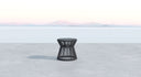 Milano - Table With Round Honed Absolute Granite Insert Top