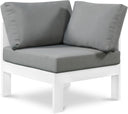 Meridian Nizuc Outdoor Patio Corner Chair – modular design with waterproof fabric cushions and aluminum frame