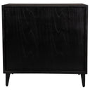 Abba - Herringbone Accent Chest - Dark Brown