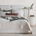 Danica - Euro Sham - White - Bone - Classic Home - Quilts & Shams- Elite Enclave Home
