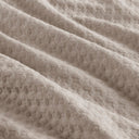 Mina - Twin/Twin Long Waffle Weave Textured Comforter Set - Neutral