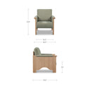 Bauer - Accent Chair - Sage Green / Light Brown - Moe's Home Collection - Accent Chairs - Elite Enclave Home
