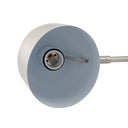 Iron Desk Table Lamp With Gray Bell Shade - Gray