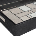 Modern - Mosaic Antique Mirrored Tray - Black