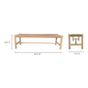 Hawthorn - Small Bench - Beige - Moe's Home Collection - Upholstered Benches - Elite Enclave Home
