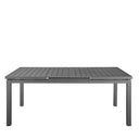 Aluminum Extendable Outdoor Dining Table - Gray