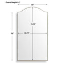 Mallorca - Arch Mirror - Brass