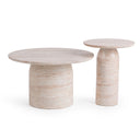 Sana - Outdoor Round Accent Table - Beige - Classic Home - Accent Tables- Elite Enclave Home