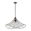 Whirlwind - 1 Light Indoor-Outdoor Pendant - Dark Bronze
