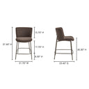 Early - Counter Stool - Dark Brown - Moe's Home Collection - Counter Height (24" - 27") - Elite Enclave Home