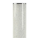 Column Floor Lamp With Clear Drum Shade - White - HomeRoots - Floor Lamps - Elite Enclave Home