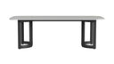 Malibu - 96" Dining Table - Black / White