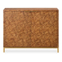 Jethro - Burl 2 Door Cabinet - Woodtone