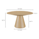 Otago - Round Dining Table - Natural - Moe's Home Collection - Dining Tables - Elite Enclave Home