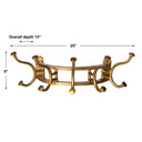 Starling - Wall Mounted Coat Rack - Gold