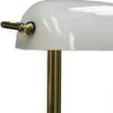 Hooded Table Lamp - Gold And White