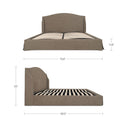 Weston - King Storage Bed - Brown - Moe's Home Collection - Storage Beds - Elite Enclave Home