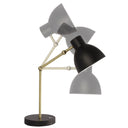 Mod LED Adjustable Desk Lamp - Matte Black And Gold
