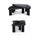 Sophie - Outdoor Nesting Table Set - Charcoal Lacquer / Gray - Moe's Home Collection - Nesting Tables - Elite Enclave Home