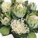 Protea Blooms - Bowl Centerpiece - Green / White - Uttermost - Plants - Elite Enclave Home