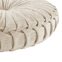 Loretta - Round Floor Pillow Cushion - Ivory - Intelligent Design - Floor Pillows - Elite Enclave Home