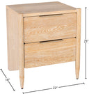 Oakwood - Night Stand - White Oak - Meridian Furniture - Accent Nightstands - Elite Enclave Home