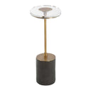 Kaufman - Crystal Accent Table - Black / Brass