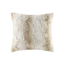 Zuri - Square Pillow - Sand - Faux - Madison Park - Throw Pillows- Elite Enclave Home