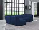 Miramar - 4 Piece Modular Sectional - Meridian Furniture - Stationary Sectionals - Elite Enclave Home