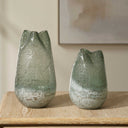 Chianti - Seeded Glass Vases (Set of 2) - Blue / Green - Uttermost - Vases & Jars - Elite Enclave Home